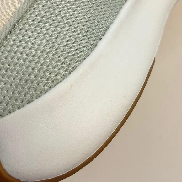 Adidas Cloudfoam Pure Mint Green Mesh Running Shoes Gum Sole Women 7 - Picture 5 of 6